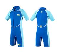 Osprey Childrens Toddlers 3 Mm Shorty Summer Wetsuit With SPF 50+ For Boys And Girls, Octopus - Blue, Age 4 EU