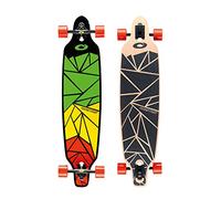 Osprey Twin Tip Longboard 39 inch Canadian Maple Deck, Complete Skateboard, For Adults, Kids and Beginners, Multiple Colours