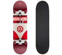 Osprey Volkswagen Professional Skateboard for Beginners - 31 Inch Double Kick Concave Adult Skateboard with ABEC 7 Bearings - 100KG Max User Weight- Official VW Designs
