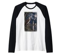 Osprey Washington Monument DC Moon Bird Wildlife Raglan Baseball Tee