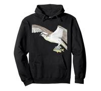 Osprey Watercolor Illustration Pullover Hoodie