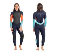 Osprey Womens Full Length 3mm Summer Wetsuit, Adult Neoprene Surfing Diving Wetsuit, Zero, Coral, S