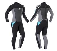 Osprey Womens Full Length Wetsuit, 3MM Summer Wetsuit, Blue/Black, Multiple Sizes