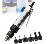 OSPSHPG Handheld Pneumatic Capping Machine, Bottle Cap Screw Sealer, with 1/4in Air Inlet, Chuck Size 1.5-10mm, with 6 Capping Heads, Adjustable Speed, for Φ10-50mm Bottle Caps