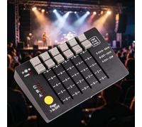 OSPSHPG Mini Dmx 512 Console, 18 Channel Lighting Console, Control Dmx Light Controller Board, Up To 99 Steps Per Chase Program, Rechargeable, For Dj Stage Shows Light Tester