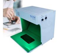 OSPSHPG Mini Vertical Clean Bench, Vertical Laminar Flow Hood Air Flow Clean Cabinet, Brightness And Wind Force Can Be Adjusted, With 2 Fans, For Mobile Phone Lcd Screen Repair