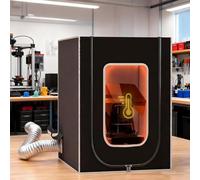 OSPSHPG Resin 3D Printer Enclosure, Waterproof Dustproof Tent, with LED Light, 12V Fan and Ventilation System, Adjustable Speed Fan, for Optimal Printing Environment