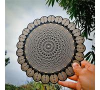 OSPSHPG Sacred Geometry Resonance MWO, Multi-Wave Oscillator Tesla Coil, with 24 Strong Multiwave Oscillator Symbols, 7.38 Hz Plate, Tesla Polarizing Disc, for Meditation, Harmonic Balancing