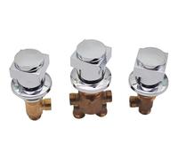 OSPSHPG Tub Faucet Mixing Valve, Split Brass Tap, with 4 Way Diverter, Ceramic Cartridge, G1/2" Interface, Filler On/Off Valve, for Bathtub, Shower Room