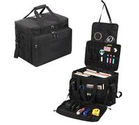 OSPUORT Patrol Bag Law Enforcement Police Gear for Car Front Seat Organizer Police Patrol Duty Bag for Vehicle Passenger Seat with MOLLE System (Black)