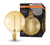 OSRAM 1906 LED E27 40W VINTAGE SPIRAL FILAMENT GLASS ES BULB - GOLD - LV269729