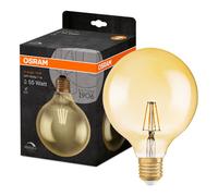 Osram Vintage 1906 LED Filament Globe 6.5w (55w) E27 Gold Light Bulb Dimmable [EEK: E]