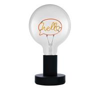 OSRAM 1906 Letter LED Table lamp Hello Lettering, neon, 1.2W, E27, Black, Warm White, Textile Cable