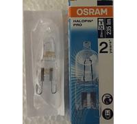 10 yes 10 Osram 20W = 25W G9 2pin Halopin Halogen Capsule Clear Dimmable bulb [EEK: D]