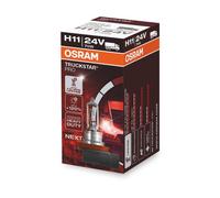 OSRAM TRUCKSTAR PRO H11, +120% more brightness, halogen headlight lamp, 64216TSP, 24V truck lamp, folding box (1 lamp)