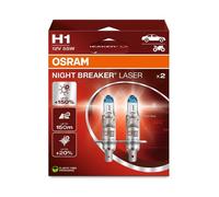 OSRAM 2x H1 NIGHT BREAKER LASER Most Powerful Halogen Bulbs 150%