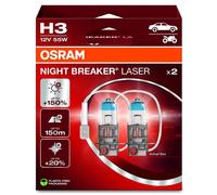 OSRAM 2x H3 12V 55W NIGHT BREAKER LASER Upgrade 150% 64151NL-2HB
