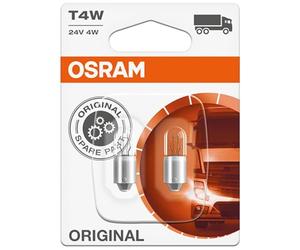 OSRAM 3930BLI2 lamp, 24V/4W, T4W, BA9s, in double blister, 3930-02B