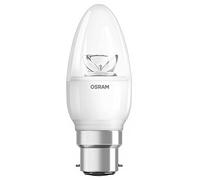 Osram 4052899279629 5,70 W Warm LED Flame, 2700 K, B22d, 5 W, Clear Plastic