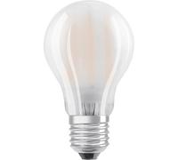 OSRAM Led Lamps, Classic Piston Shape, with Mirror Piston Crown, 50 Watts Replacement, E27, A-Shape, 2700 Kelvin, Warm White, Clear Glass, Single Pack