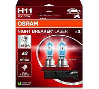Osram 64211NL-HCB Night Breaker 12V 55W H11 Bulb Pair