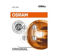 Osram 6438-02B Original Equipment Quality Festoon Bulbs, 12 V, 10 W, Set of 2