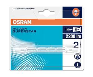 Osram 64696 Halogen Rod R7s 120 Watt 117.6 mm Pack of 5