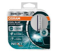 OSRAM Xenarc Cool Blue Intense Next Gen D2S 6200K HID Bulb (Twin) +150% Light