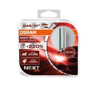 OSRAM XENARC NIGHT BREAKER LASER D4S, Next Generation, 220% more brightness, HID xenon bulb, 66440XNN-HCB, Duo Box (2 lamps), white