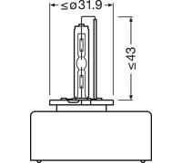 OSRAM 66540 Headlight Bulb Fits Alfa Romeo Audi Chevrolet Citroën DS Fiat Ford