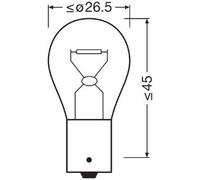 OSRAM 7510TSP Indicator Bulb PY21W Service Replacement Light Lamp OE Quality