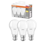OSRAM Classic LED bulb B22d 8.5W 2,700K 806lmr 3x