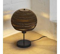OSRAM BALL table lamp, brown, height 39 cm, corrugated cardboard, E27