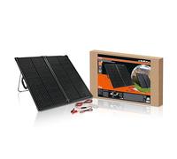 OSRAM BATTERYcharge SOLAR 100W, portable solar panel for off-grid power, battery maintainer, foldable solar panel with integrated stand, over-charge protection