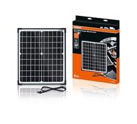 OSRAM BATTERYcharge SOLAR 20W, Solar battery maintainer, 12V battery charging, waterproof solar panel, polarity protection