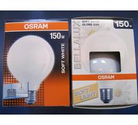 OSRAM BELLALUX GLOBE G95 E27 150W Soft White | Opal White Globe Lamp Ø 95Mm [EEK: E]