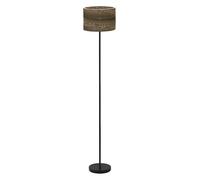 OSRAM Brown Decor Cardboard Cylinder Floor luminaire, Corrugated Board, E27, 1600 mm Height, lampshade Made of Recycled Material, Sustainable Thanks to Replaceable Light Source, Simple Installation