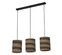 Osram Decor Cardboard Cylinder Pendant Ceiling Light 3Xe27 Brown Max 3X15W Led
