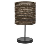 OSRAM Brown Decor Cardboard Cylinder Table luminaire, Corrugated Board, E27, 200 mm Diameter, lampshade Made of Recycled Material, Sustainable Due to Replaceable Light Source, Simple Installation
