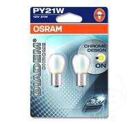 OSRAM DIADEM® Chrome, PY21W, Double Blister, (2 lamps)