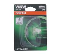 OSRAM ULTRA LIFE, W5W, Double Blister (2 lamps), white
