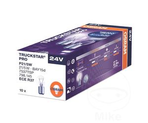 Osram Bulb 24V21/5W Bay15D Truckstar Pro (Pack of 10)