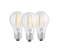 Osram Bulb Shape Base Classic A LED Lamp, E27, Warm White, 7 W, Set of 3