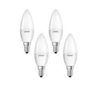 Osram Candle Shape Base Classic B LED Lamp, Cool White, E14, 5 W, Set of 4