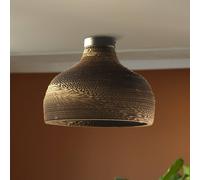 OSRAM ceiling light HAT, brown, Ø 36 cm, corrugated cardboard, E27