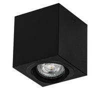 Osram Ceiling Spotlight spot Surface Square, Black, with GU10 Base, can be Equipped with Normal or Smart lamp, Flexible Beam Angle, IP20 Protection, high-Quality housing