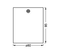 OSRAM ceiling spotlight SQUARE, black, 8 x 8 cm, metal, GU10