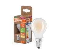 OSRAM Classic Mini Ball LED Light Bulb Frosted Design Decorative LED Filament Energy Class A E14 1.2W 255lm 2700K Warm White No Warming Up Instant 100% Light