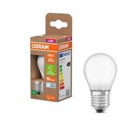 OSRAM Classic Mini Ball LED Light Bulb with Frosted Design Decorative LED Filament Energy Class A E27 1.2W 255lm 4000K Cool White No Warm Up Instant 100% Light