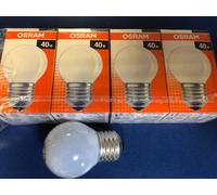 OSRAM CLASSIC P Droplet Bulb E27 40W Matt Dimmable Soft White, New